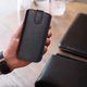 tok / borító Samsung Galaxy Note 2 / Note 3 fekete - visszahúzható Forcell Slim