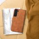Puzdro / obal pre Samsung Galaxy A22 5G hnedé - kniha Forcell Tender