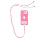 Prívesok na telefón SWING s nastaviteľnou dĺžkou / dĺžka kábla 165 cm (max. 82,5 cm v slučke) / na rameno alebo krk - svetlo ružová