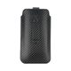 Puzdro / obal pre Apple iPhone 13 mini / 6 / 7 / 8 / 12 mini - zasúvacie puzdro Forcell POCKET Carbon