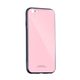 tok / borító iPhone 12 rózsaszín - Üveg tok