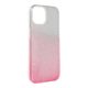 Obal / kryt na Apple iPhone 14 strieborný/ružový - Forcell SHINING