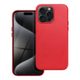 Obal / kryt na Apple iPhone 15 PRO MAX červené - Kožený kryt Mag Cover