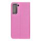 Puzdro / obal pre Samsung Galaxy S21 FE ružový - kniha SENSITIVE