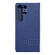 Puzdro / obal na Samsung Galaxy S24 Ultra modré - kniha LUNA Book Carbon