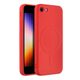 Obal / kryt na Apple iPhone 7 / 8 / SE 2020 / SE 2022 červené - Silikónové puzdro Mag Cover