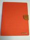 Puzdro / obal pre Apple iPad 4 oranžový - kniha CANVAS