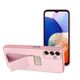 Obal / kryt na Samsung Galaxy A14 5G ružový - LEATHER Kickstand