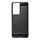 Védőborító Samsung Galaxy S21 Ultra fekete - Forcell CARBON