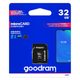 Micro SD memóriakártya adapterrel 32 GB 10-es osztály - GOODRAM