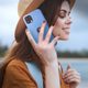 Forcell szilikon tok IPHONE 14 PRO MAX ( 6.7 ) telefonhoz sötétkék (lyuk nélkül)