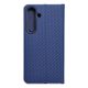 Puzdro / obal na Samsung Galaxy S24 modrý - kniha LUNA Book Carbon