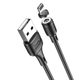 Mágneses töltőkábel iPhone USB / Lightning 1 m fekete - HOCO