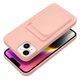 Forcell CARD tok IPHONE 14 MAX ( 6.7 ) rózsaszínű