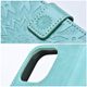Pouzdro / obal na Samsung Galaxy A25 mandala zelené - knížkové MEZZO