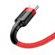 Nabíjecí a datový USB/USB-C 3 m červený - BASEUS Cafule