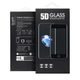 Edzett üveg / védőüveg Apple iPhone Xs Max / 11 Pro Max - 5D teljes ragasztás - fekete keret - átlátszó - 0,3mm