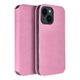Puzdro / obal na Apple iPhone 15 ružové - kniha Dual Pocket