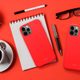 Obal / kryt na Apple iPhone 14 Pro červený - Roar Colorful Jelly Case
