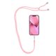 SWING telefon medál állítható hosszúságú / kábel hossza 165 cm (max. 82,5 cm a hurokban) / vállra vagy nyakra - világos rózsaszínű