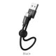 Micro USB X35 adat/töltő kábel 25cm fekete HOCO