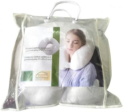 Šijový vankúšik VISCOPUR® bamboo 31x31x8 cm