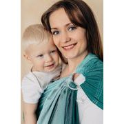 LENNY LAMB RING SLING - LITTLE HERRINGBONE OBMRE GREEN - STANDARD 1.8M - LENNYLAMB RING SLING - ŠÁTKY