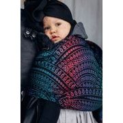 LENNY LAMB RING SLING (60% BAVLNA, 28% MERINO, 8% HEDVÁBÍ, 4% KAŠMÍR) - PEACOCK'S TAIL - BLACK OPAL - STANDARD 1,8 M - LENNYLAMB RING SLING - ŠÁTKY