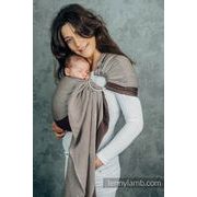 LENNYLAMB MY FIRST RING SLING  - HOT CHOCOLATE - STANDARD 1,8 M - LENNYLAMB RING SLING - ŠÁTKY