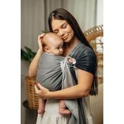 LENNY LAMB RING SLING - LITTLE HERRINGBONE OBMRE GREY - STANDARD 1.8M - LENNYLAMB RING SLING - ŠÁTKY