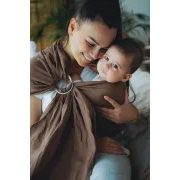 LITTLE FROG RING SLING PURE LINEN - BALI WOOD - M (2 M) - LITTLE FROG /BELOVED SLINGS RING SLING - ŠÁTKY