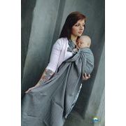 LITTLE FROG RING SLING - GRAPHITE HERRINGBONE -SIZE M - LITTLE FROG /BELOVED SLINGS RING SLING - ŠÁTKY