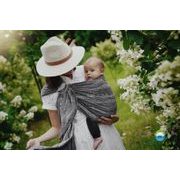 LITTLE FROG RING SLING - CARBON HARMONY - S - LITTLE FROG /BELOVED SLINGS RING SLING{% if kategorie.adresa_nazvy[0] != zbozi.kategorie.nazev %} - ŠÁTKY{% endif %}