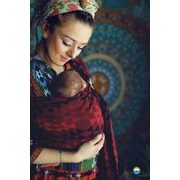 LITTLE FROG RING SLING - RUBY ILLUSION - M - LITTLE FROG /BELOVED SLINGS RING SLING{% if kategorie.adresa_nazvy[0] != zbozi.kategorie.nazev %} - ŠÁTKY{% endif %}