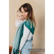 LENNY LAMB RING SLING - LITTLE HERRINGBONE OBMRE GREEN - STANDARD 1.8M - LENNYLAMB RING SLING - ŠÁTKY