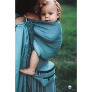 LITTLE FROG RING SLING - STORMY CUBE - M - LITTLE FROG /BELOVED SLINGS RING SLING - ŠÁTKY