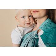 LENNY LAMB RING SLING - LITTLE HERRINGBONE OBMRE GREEN - STANDARD 1.8M - LENNYLAMB RING SLING - ŠÁTKY