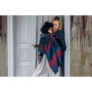 LENNY LAMB RING SLING (60% BAVLNA, 28% MERINO, 8% HEDVÁBÍ, 4% KAŠMÍR) - PEACOCK'S TAIL - BLACK OPAL - STANDARD 1,8 M - LENNYLAMB RING SLING - ŠÁTKY