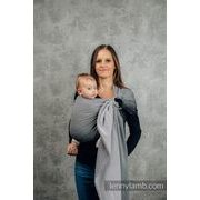 LENNY LAMB RING SLING - LITTLE HERRINGBONE OBMRE GREY - STANDARD 1.8M - LENNYLAMB RING SLING{% if kategorie.adresa_nazvy[0] != zbozi.kategorie.nazev %} - ŠÁTKY{% endif %}