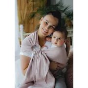 LITTLE FROG RING SLING PURE LINEN - ROSEWATER - M (2 M) - LITTLE FROG /BELOVED SLINGS RING SLING{% if kategorie.adresa_nazvy[0] != zbozi.kategorie.nazev %} - ŠÁTKY{% endif %}