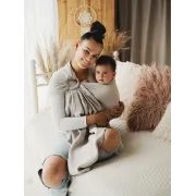 LITTLE FROG RING SLING PURE LINEN - LIGHT FOG - M (2 M) - LITTLE FROG /BELOVED SLINGS RING SLING - ŠÁTKY