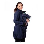 SOFTSHELLOVÁ TĚHOTENSKÁ A NOSÍCÍ BUNDA ANDREA - TMAVĚ MODRÁ - JOŽÁNEK NOSÍCÍ OBLEČENÍ - NOSÍCÍ OBLEČENÍ