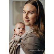 LENNY LAMB BASIC LINE RING SLING - LITTLE HERRINGBONE BABY CAFFE LATTE - STANDARD 1,8 M - LENNYLAMB RING SLING - ŠÁTKY