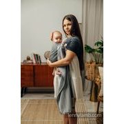 LENNY LAMB RING SLING - LITTLE HERRINGBONE OBMRE GREY - STANDARD 1.8M - LENNYLAMB RING SLING - ŠÁTKY