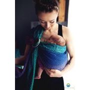 LITTLE FROG RING SLING - DARK AURORA CUBE -  S (2. JAKOST) - LITTLE FROG /BELOVED SLINGS RING SLING - ŠÁTKY