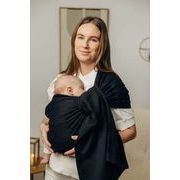 LENNYLAMB BASIC LINE RING SLING - LITTLE HERRINGBONE BLACK EBONY - STANDARD 1,8M - LENNYLAMB RING SLING - ŠÁTKY