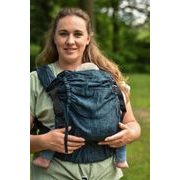 YARO HUG NOSÍTKO JEANS PETROL BLACK DELAVE LINEN + SLINTÁČKY - YARO HUG{% if kategorie.adresa_nazvy[0] != zbozi.kategorie.nazev %} - NOSÍTKA{% endif %}