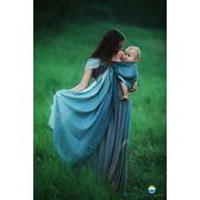 LITTLE FROG RING SLING - STORMY CUBE - M - LITTLE FROG /BELOVED SLINGS RING SLING{% if kategorie.adresa_nazvy[0] != zbozi.kategorie.nazev %} - ŠÁTKY{% endif %}