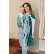 LENNY LAMB RING SLING - LITTLE HERRINGBONE OBMRE GREEN - STANDARD 1.8M - LENNYLAMB RING SLING - ŠÁTKY