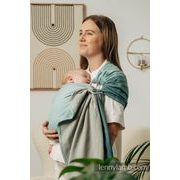 LENNY LAMB BASIC LINE RING SLING- LITTLE HERRINGBONE BABY MINT - STANDARD 1,8 M - LENNYLAMB RING SLING - ŠÁTKY